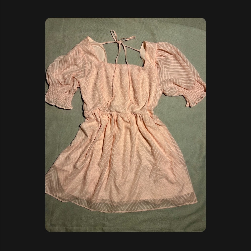 Unlabeled xl pink princess coquette cottage core silky dress